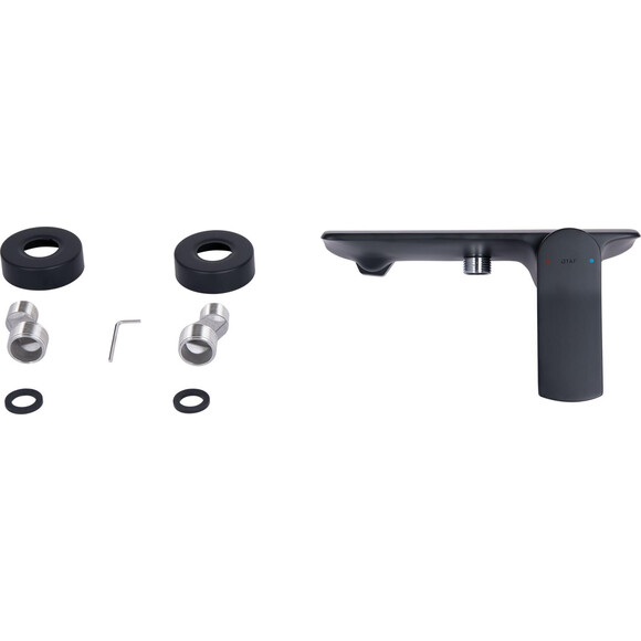 Смеситель для душа Qtap Slavonice Black Matt QTSLA266BLM45908 (черный матовый), Цвет производителя: черный матовый, фото 3