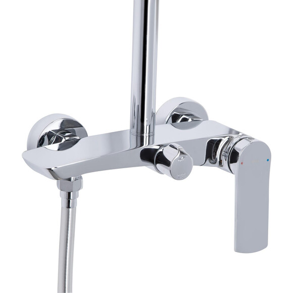 Душова система Qtap Slavonice Chrome QTSLA110CRM45912 (хром), Колір виробника: хром, фото , изображение 2