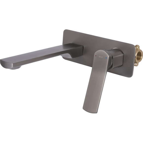 Смеситель скрытого монтажа для умывальника Qtap Slavonice Gunmetal Black QTSLA273GMB45920 (черный металлик, внутренняя часть в комплекте), фото 2