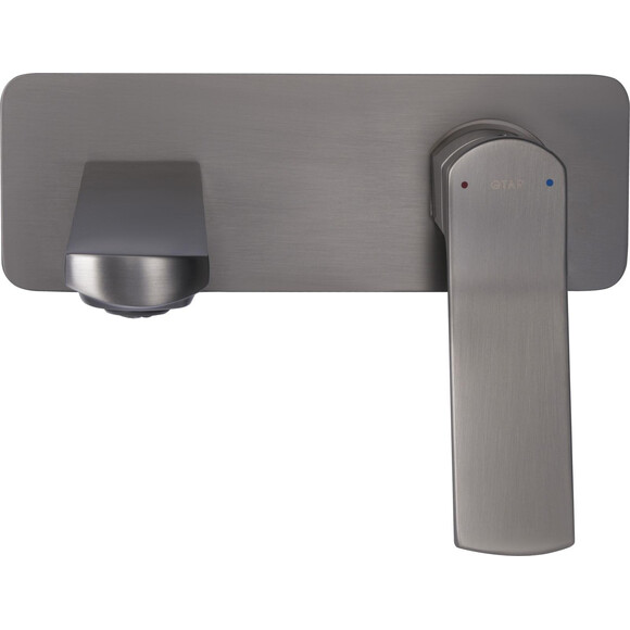 Смеситель скрытого монтажа для умывальника Qtap Slavonice Gunmetal Black QTSLA273GMB45920 (черный металлик, внутренняя часть в комплекте), фото 3