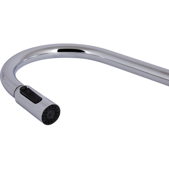 Змішувач для кухні Qtap Rozcesti Chrome QTROZ366CRM45938 (хром, з висувною лійкою та підключенням питної води), Колір виробника: хром, фото , изображение 5