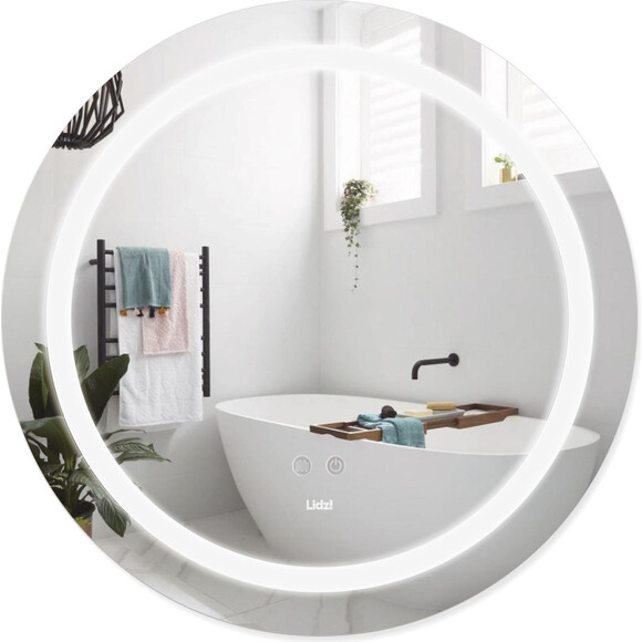 Дзеркало для ванної кімнати Lidz Aria LD78LR600 (60 см, з підсвічуванням, антизапотіванням та диммером), фото 