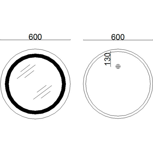 Дзеркало для ванної кімнати Lidz Aria LD78LR600 (60 см, з підсвічуванням, антизапотіванням та диммером), фото , изображение 9