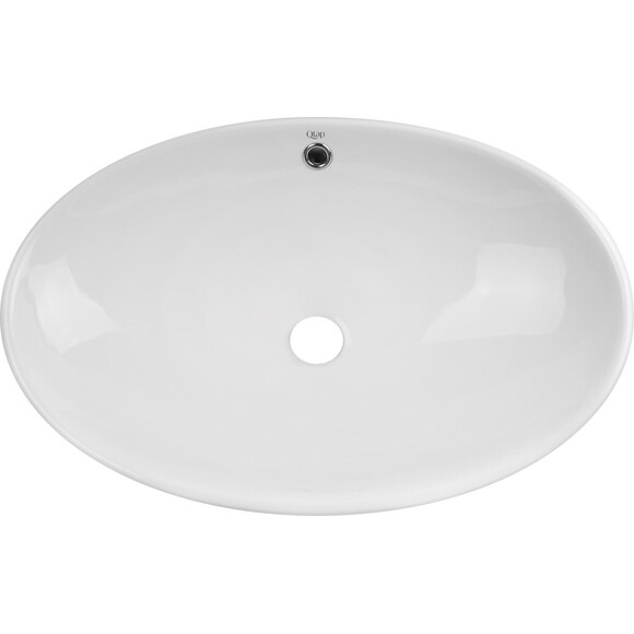 Умивальник Qtap Dove White Glossy QT06118168W (63x42 см, білий глянсовий, чаша), фото 