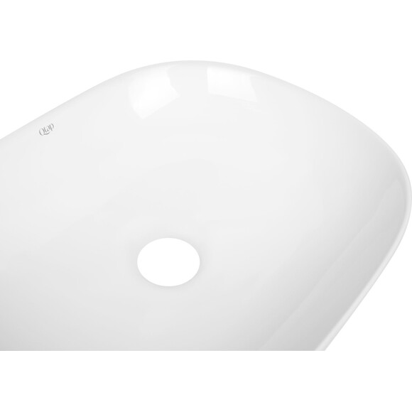 Умивальник Qtap Aquarius White Glossy QT21116302W (47x38 см, білий глянсовий, чаша), фото , изображение 4