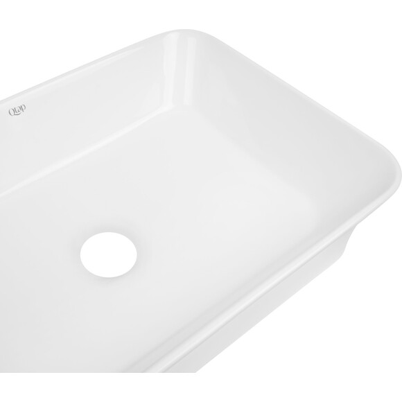 Умывальник Qtap Virgo White Glossy QT18112261WN (49x35 см, белый глянцевый, чаша), фото 4