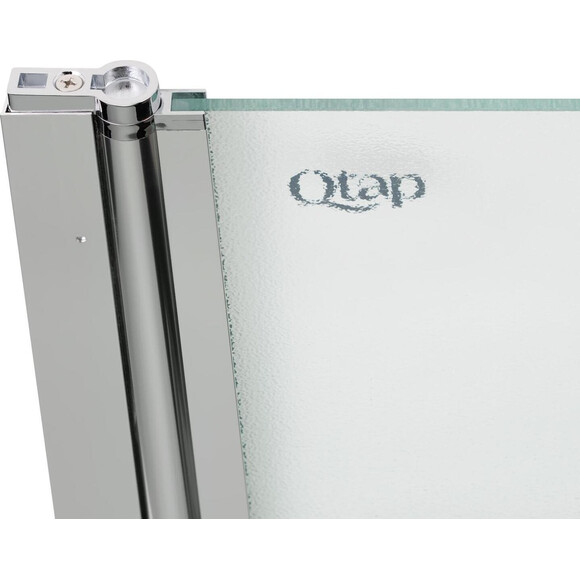 Штора на ванну Qtap Standard Chrome STDCRM407513APL (75x130 см, стекло матовое, профиль хром), Доступные размеры: 75 x 130, Цвет производителя: хром, фото 6