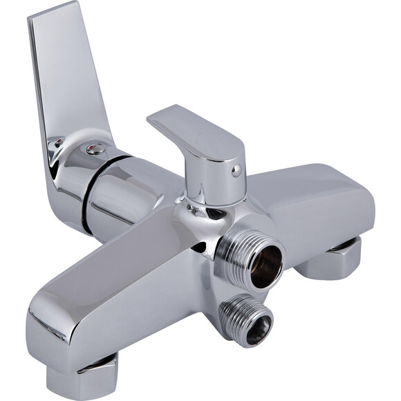 Смеситель для ванны Qtap Stenava New Chrome QTSTE2601CRM45536 (с лейкой и шлангом), фото 2