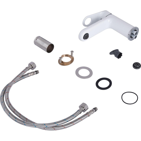 Смеситель для умывальника Qtap Jay Chrome/White QTJAY270CRW45551 (хром/белый), Цвет производителя: хром, белый, фото 3
