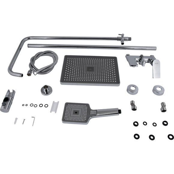 Душевая система  Qtap Aries Chrome QTARI111CRM45560 (с изливом), фото 7