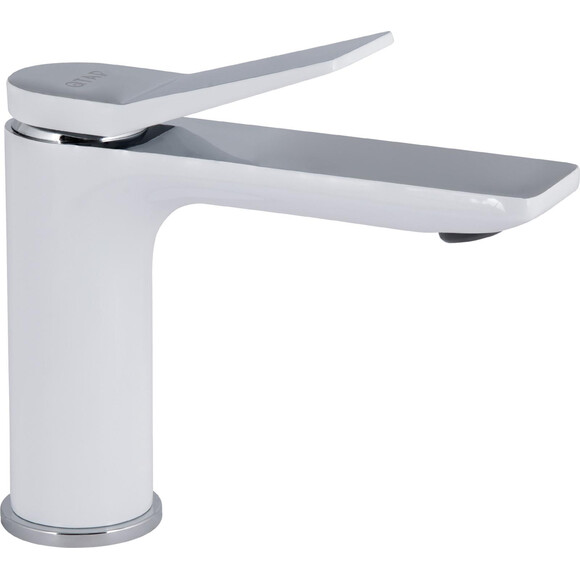 Змішувач для умивальника Qtap Presto Chrome/White QTPRE270CRW45576 (хром/білий), Колір виробника: хром, білий, фото 