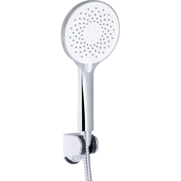 Змішувач для ванни Qtap Taurus Chrome QTTAU259CRM45661 (з лійкою та шлангом), Колір виробника: хром, фото , изображение 3