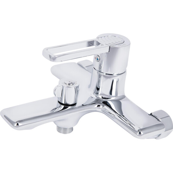Змішувач для ванни Qtap Taurus Chrome QTTAU259CRM45661 (з лійкою та шлангом), Колір виробника: хром, фото , изображение 6