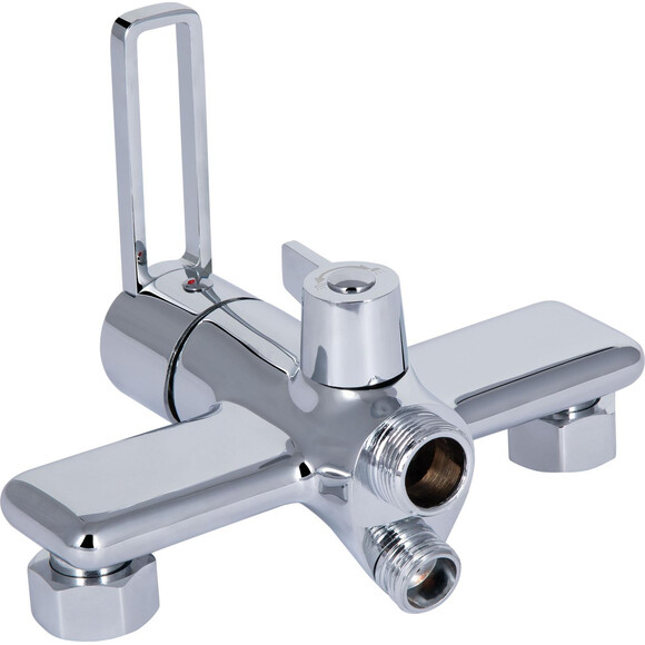 Смеситель для ванны Qtap Taurus Chrome QTTAU260CRM45663 (хром, с лейкой и шлангом), Цвет производителя: хром, фото 3