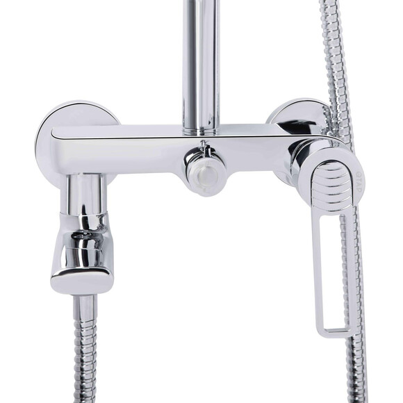 Душова система Qtap Taurus Chrome QTTAU111CRM45665 (хром, з виливом), Колір виробника: хром, фото , изображение 5