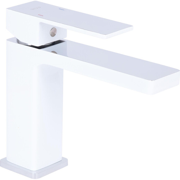 Смеситель для умывальника Qtap Gemini Chrome/White QTGEM270CRW45675 (хром/белый), Цвет производителя: хром, белый, фото 