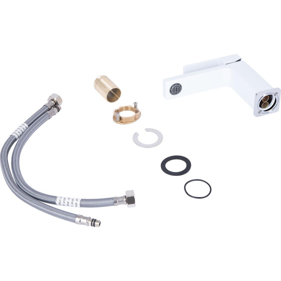 Смеситель для умывальника Qtap Gemini Chrome/White QTGEM270CRW45675 (хром/белый), Цвет производителя: хром, белый, фото 3