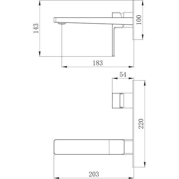 Змішувач прихованого монтажу для душу Qtap Gemini Black Matt QTGEM273BLM45694 (чорний матовий, внутрішня частина в комплекті), фото , изображение 10