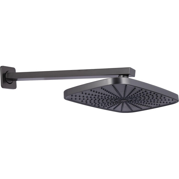 Душова система Qtap Gemini Gunmetal Black QTGEM113GMB45698 (чорний металік, прихованого монтажу), Колір виробника: чорний металік, фото , изображение 4