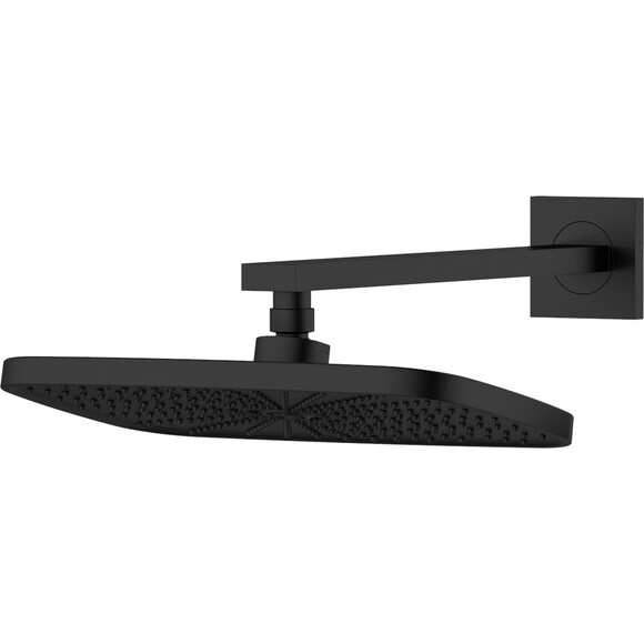 Душова система Qtap Gemini Black Matt QTGEM114BLM45703 (чорна матова, прихованого монтажу, з виливом), Колір виробника: чорний матовий, фото , изображение 4