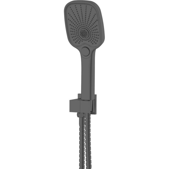 Душова система Qtap Gemini Black Matt QTGEM114BLM45703 (чорна матова, прихованого монтажу, з виливом), Колір виробника: чорний матовий, фото , изображение 5