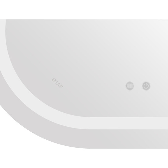 Дзеркало для ванної кімнати Qtap Gemini QT2578R6590 (90x65 см, з підсвічуванням, антизапотіванням та диммером), Доступні розміри: 90 x 65, фото , изображение 8