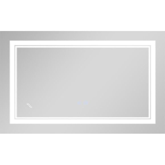 Дзеркало для ванної кімнати Qtap Cardinal QT0478C5080 (80x50 см, з підсвічуванням, антизапотіванням та диммером), Доступні розміри: 80 x 50, фото , изображение 3