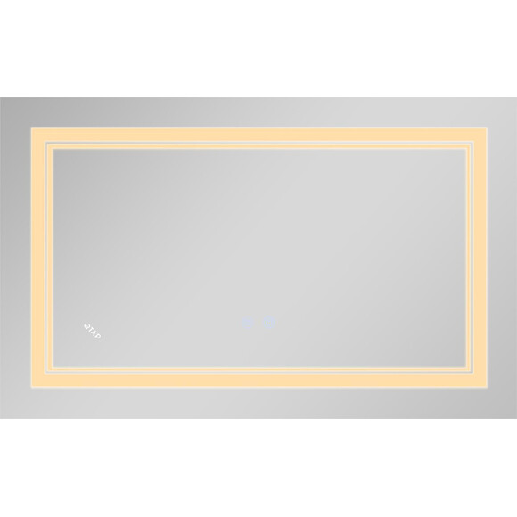 Дзеркало для ванної кімнати Qtap Cardinal QT0478C5080 (80x50 см, з підсвічуванням, антизапотіванням та диммером), Доступні розміри: 80 x 50, фото , изображение 4
