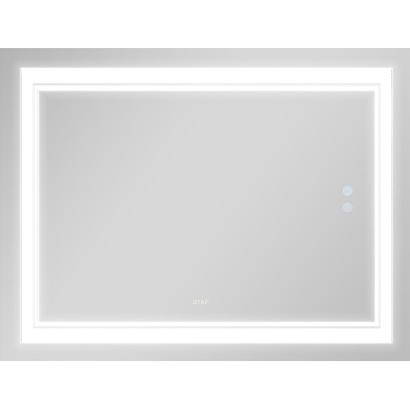 Дзеркало для ванної кімнати Qtap Cardinal QT0478C10080 (100x80 см, з підсвічуванням, антизапотіванням та димером), Доступні розміри: 100 x 80, фото , изображение 3