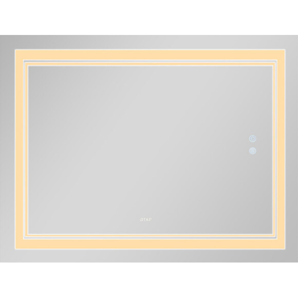 Дзеркало для ванної кімнати Qtap Cardinal QT0478C10080 (100x80 см, з підсвічуванням, антизапотіванням та димером), Доступні розміри: 100 x 80, фото , изображение 4