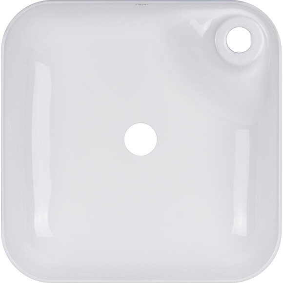 Умивальник Qtap Stork White Glossy QT15116137W (43x43 см, білий глянсовий), фото 