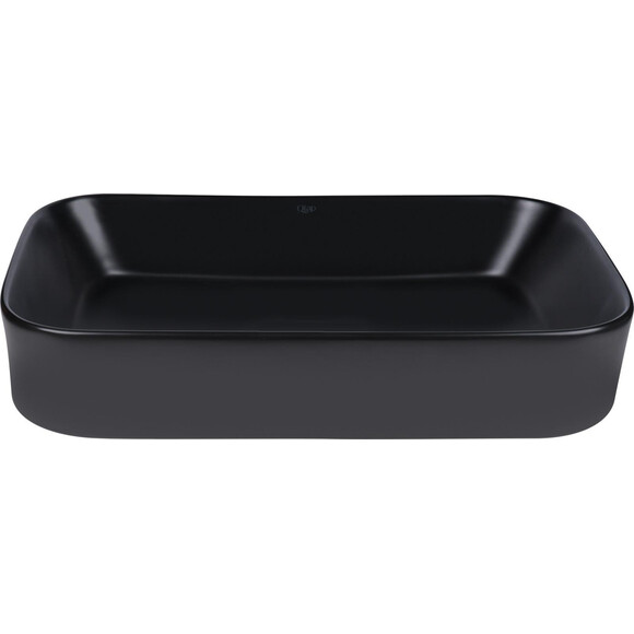 Умывальник Qtap Scorpio Black Matt QT14112243MBN (55x39 см, черный матовый), Доступные размеры: 55 x 39, Цвет производителя: черный матовый, фото 2