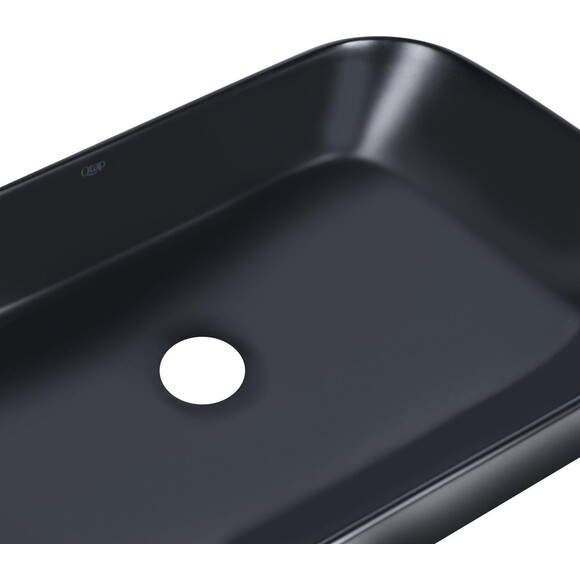 Умывальник Qtap Scorpio Black Matt QT14112243MBN (55x39 см, черный матовый), Доступные размеры: 55 x 39, Цвет производителя: черный матовый, фото 4