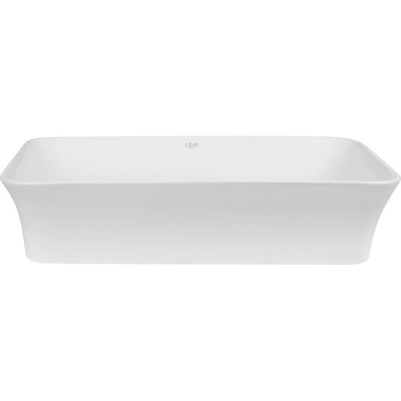 Умивальник Qtap Virgo White Glossy QT18112261WN47305 (49x35 см, білий глянсовий, чаша, з донним клапаном), фото , изображение 2