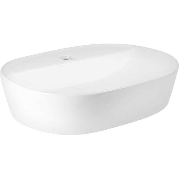 Умывальник Qtap Scorpio White Glossy QT14112202WN47313 (51x39 см, белый глянцевый, с донным клапаном), Доступные размеры: 51 x 39, Цвет производителя: белый глянец, фото 3