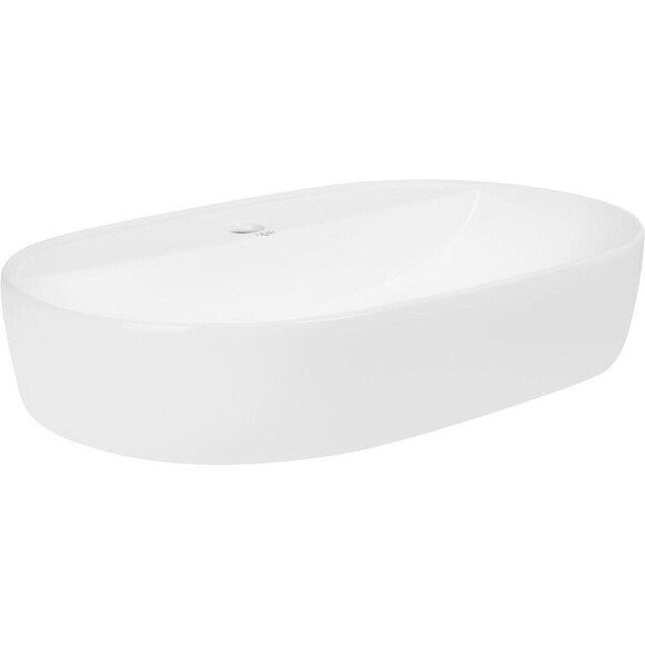 Умывальник Qtap Scorpio White Glossy QT14112203WN47315 (60x40 см, белый глянцевый, с донным клапаном), Доступные размеры: 60 x 40, Цвет производителя: белый глянец, фото 3
