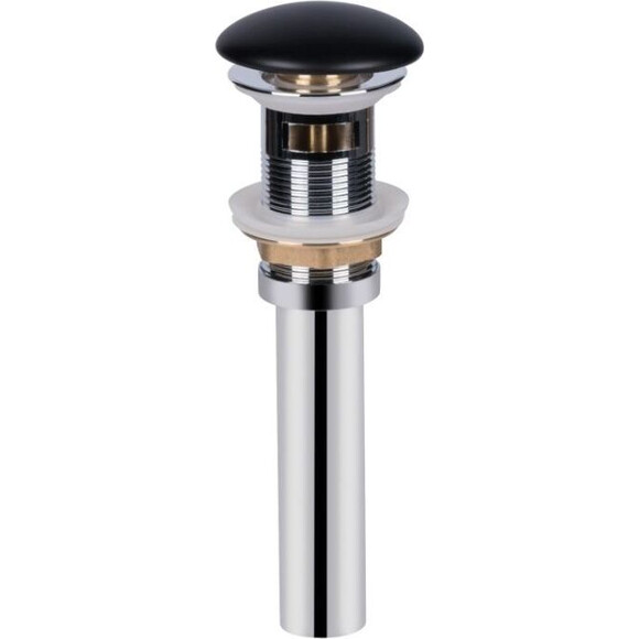 Умывальник Qtap Nando LT Black Matt QT12112173SMBMBN47322 (50x44 см, черный матовый, с донным клапаном), Доступные размеры: 50 x 44, Цвет производителя: черный матовый, фото 5
