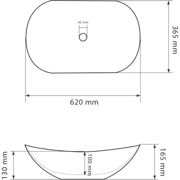 Умивальник VBI Turin Marble Black VBI-011505 (62x37 см, чорний мармур, чаша), Доступні розміри: 62 x 37, Колір виробника: чорний мармур, фото , изображение 5