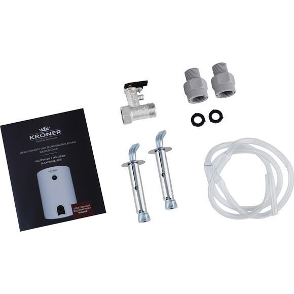 Бойлер Kroner Flacher K80F2-D (80 л, 2000 Вт, сухий ТЕН), Об'єм: 80, фото , изображение 6