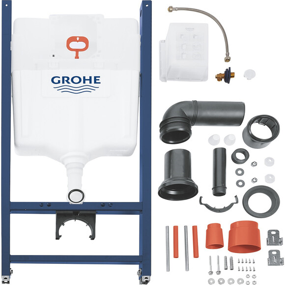 Инсталляция для унитаза 3 в 1 Grohe Solido 3884966Q (38971000+38966000, с клавишей смыва и креплением к стене), фото 3