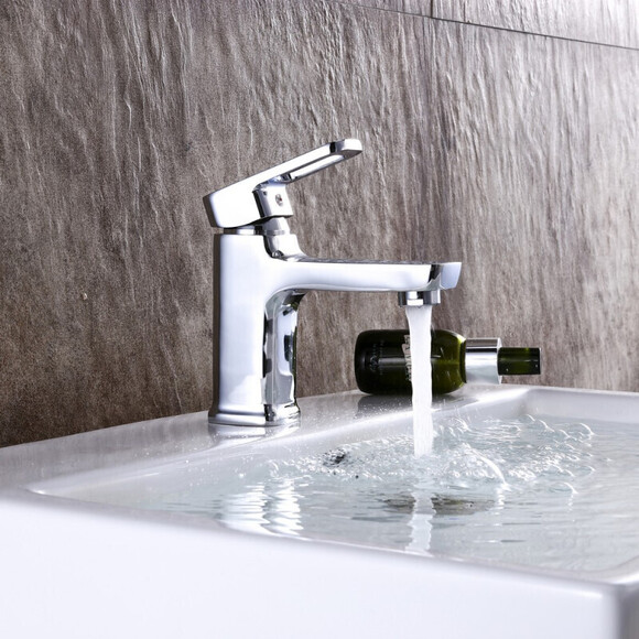 Комплект змішувачів 2 в 1 для ванної кімнати Lidz Latwa Chrome LDWAW001CRM4538746363 (LDWAW006CRM45388 + LDWAW001CRM45387), фото , изображение 4
