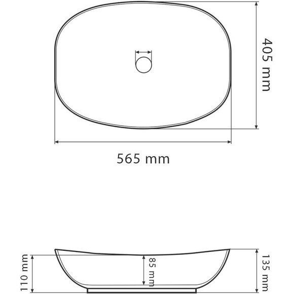 Раковина VBI Ostuni White VBI-012601 (55x40 см, чаша), фото , изображение 4