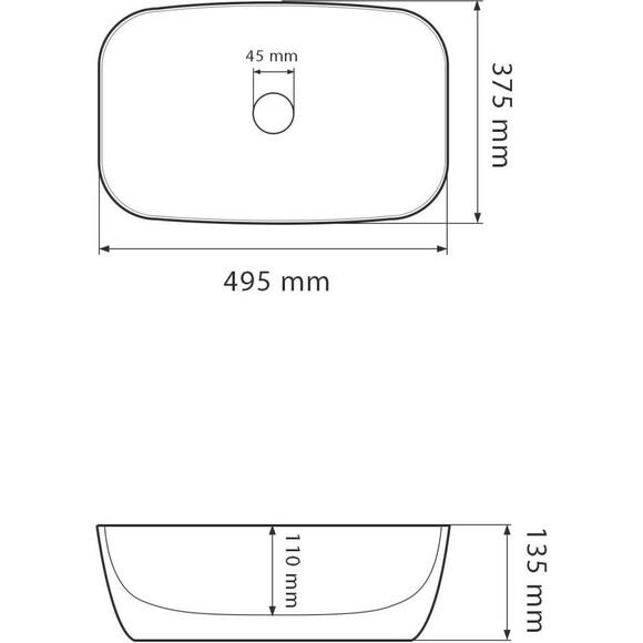 Раковина VBI Olbia Gray Stone VBI-014300 (51x39 см, сірий камінь, чаша), Доступні розміри: 51 x 39, Колір виробника: сірий камінь, фото , изображение 4