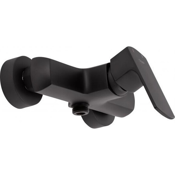 Комплект змішувачів 2 в 1 для ванної кімнати Qtap Lipno Black Matt QTLIPNO1023101CB45463 (QTLIPNO1023101CB + QTLIPNO4023101CB, чорний матовий), фото , изображение 6