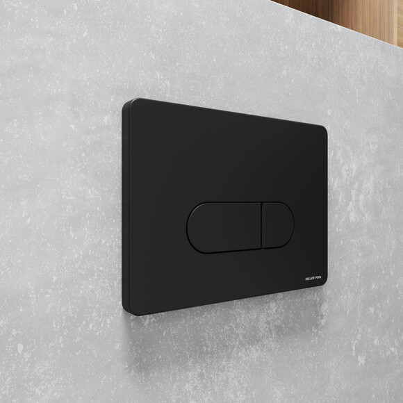 Панель смыва Koller Pool Orion Cosmo Black Matt KP-228-020 (черная матовая), Цвет производителя: черный матовый, фото 3
