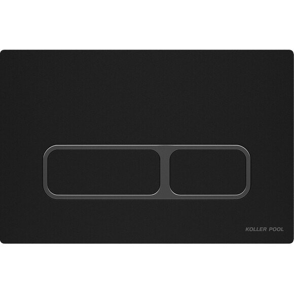 Панель смыва Koller Pool Edge Black/Ghrome KP-ED-002 (черный матовый/хром), Цвет производителя: черный матовый, хром, фото 5