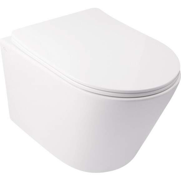 Комплект Qtap Swan QT16335178W47435 (унітаз підвісний Qtap Swan Rimless QT16335178W + біде підвісне Qtap Swan QT16555378W), фото , изображение 2