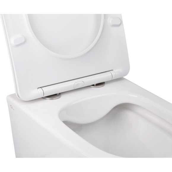 Комплект Qtap Swan QT16335178W47435 (унітаз підвісний Qtap Swan Rimless QT16335178W + біде підвісне Qtap Swan QT16555378W), фото , изображение 4