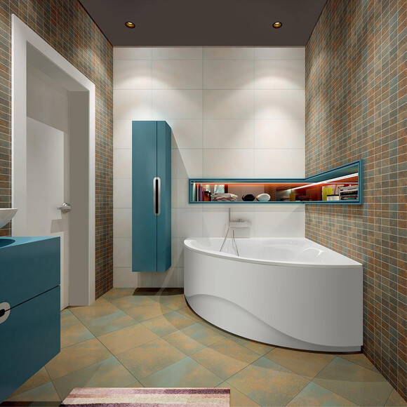 Угловая ванна из акрила Koller Pool Tera TERA135X135, Доступные размеры: 135 x 135, фото 3