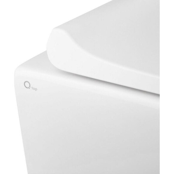 Комплект Qtap Tern QT1733052EUQW47437 (унитаз подвесной Qtap Tern Rimless QT17332303ASW + биде подвесное Qtap Tern QT17551303GW), фото 5